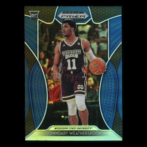 Quinndary Weatherspoon RC 2019-20 Prizm Draft Picks Blue Rookie Bulldogs | Warriors