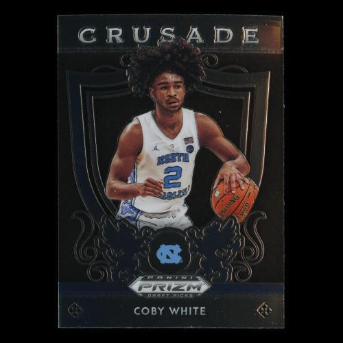 Coby White RC 2019-20 Prizm Draft Picks Crusade Rookie Tar Heels | Bulls