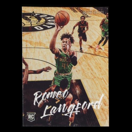 Romeo Langford RC 2019-20 Chronicles Luminance Rookie Celtics