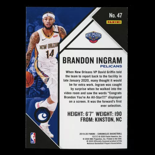 Brandon Ingram 2019-20 Chronicles Pelicans