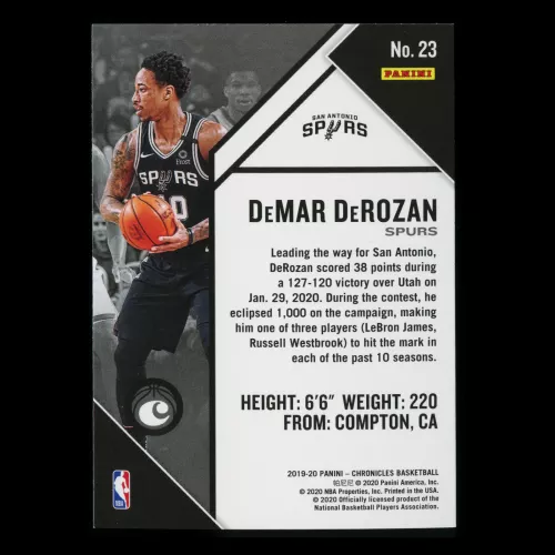 DeMar DeRozan 2019-20 Chronicles Spurs