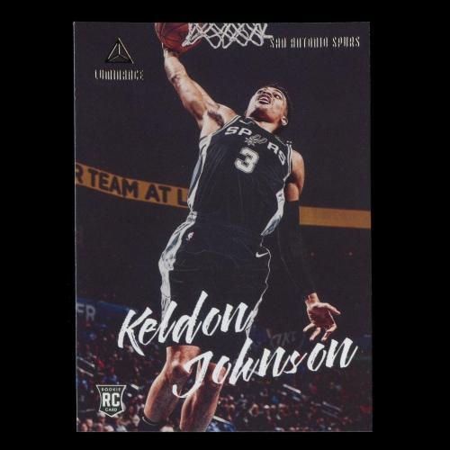 Keldon Johnson RC 2019-20 Chronicles Luminance Rookie Spurs