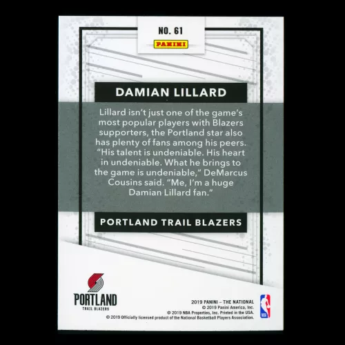 Damian Lillard 2019 The National Trail Blazers