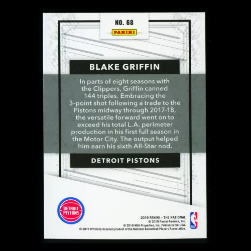 Blake Griffin 2019 The National Pistons