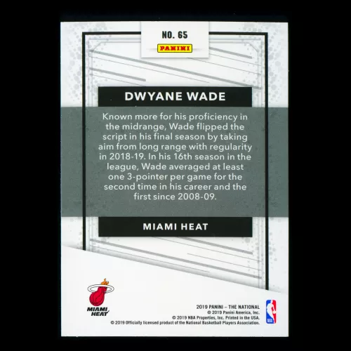 Dwyane Wade 2019 The National Heat