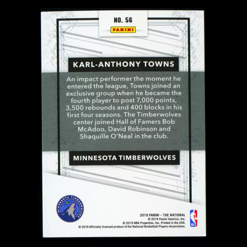 Karl-Anthony Towns 2019 The National Timberwolves