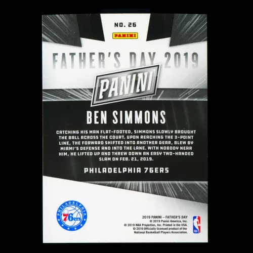 Ben Simmons 2019 Father's Day 76ers