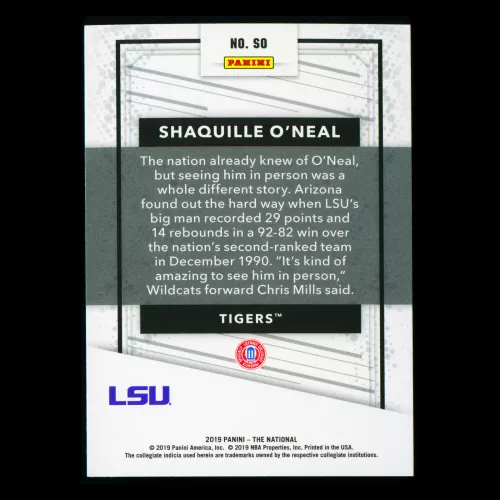 Shaquille O'Neal 2019 The National Tigers