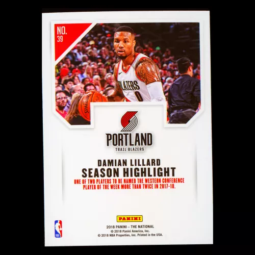 Damian Lillard 2018 The National Trail Blazers