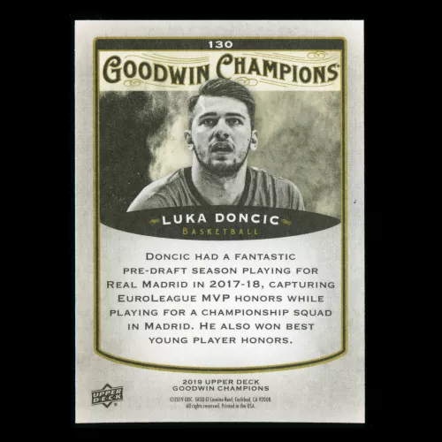 Luka Doncic RC Goodwin Champions Splash of Color Mavericks