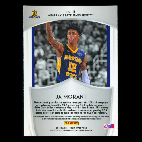Ja Morant RC 2019-20 Prizm Draft Picks Crusade Rookie Racers | Grizzlies