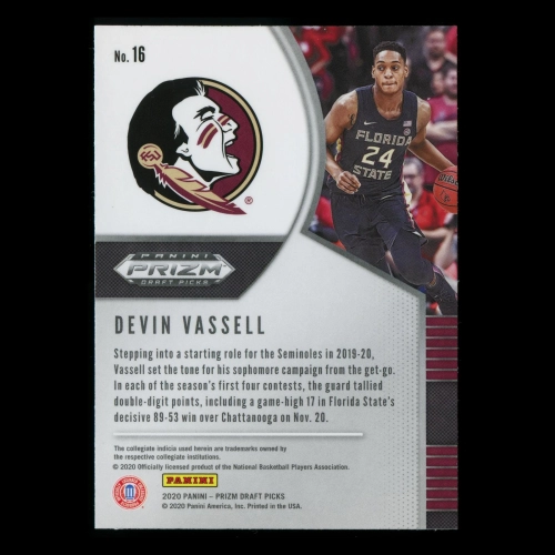 Devin Vassell RC 2020-21 Prizm Draft Picks Rookie Seminoles | Spurs 