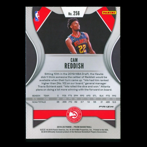 Cam Reddish RC 2019-20 Prizm Green Rookie Hawks