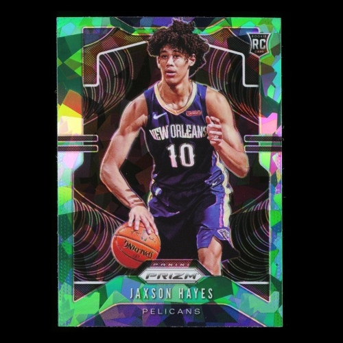 Jaxson Hayes RC 2019-20 Prizm Green Ice Rookie Pelicans