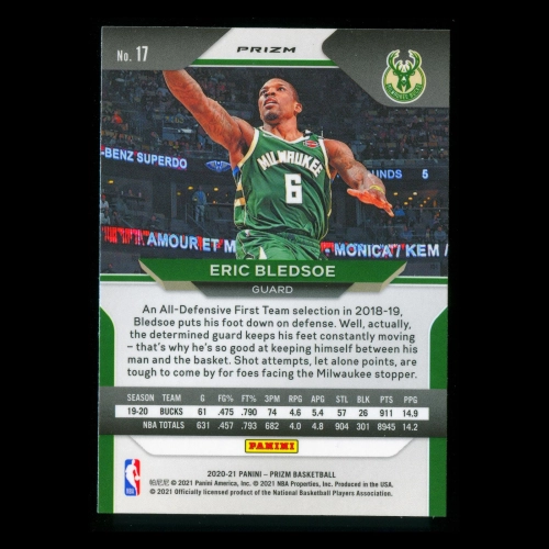 Eric Bledsoe 2020-21 Prizm Pink Ice Bucks