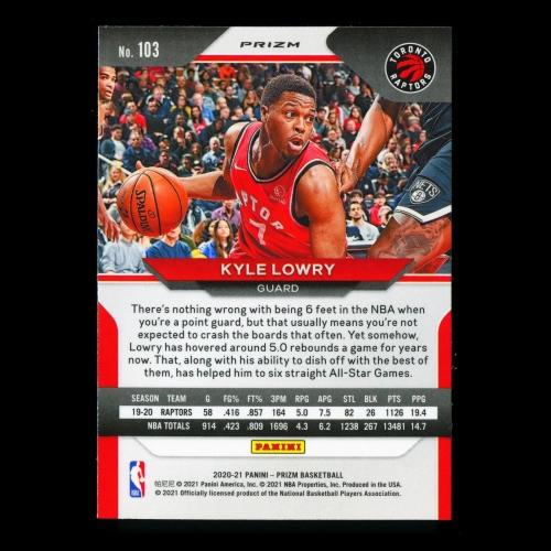 Kyle Lowry 2020-21 Prizm Pink Ice Raptors