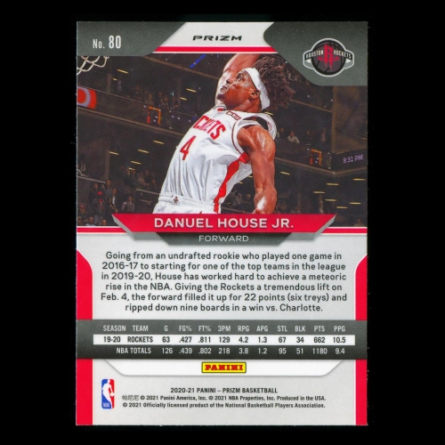 Danuel House Jr. 2020-21 Prizm Green Rockets
