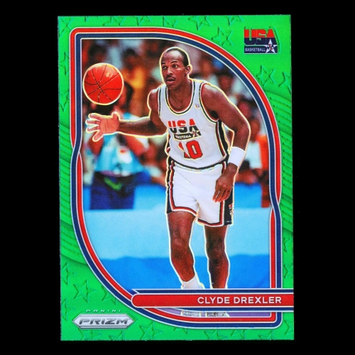 Clyde Drexler 2020-21 Prizm Green USA