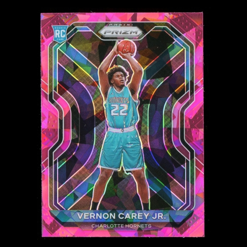 Vernon Carey Jr. RC 2020-21 Prizm Pink Ice Rookie Hornets