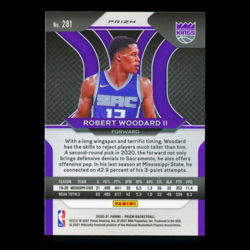 Robert Woodard II RC 2020-21 Prizm Pink Ice Rookie Kings