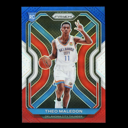 Theo Maledon RC 2020-21 Prizm Red White & Blue Rookie Thunder