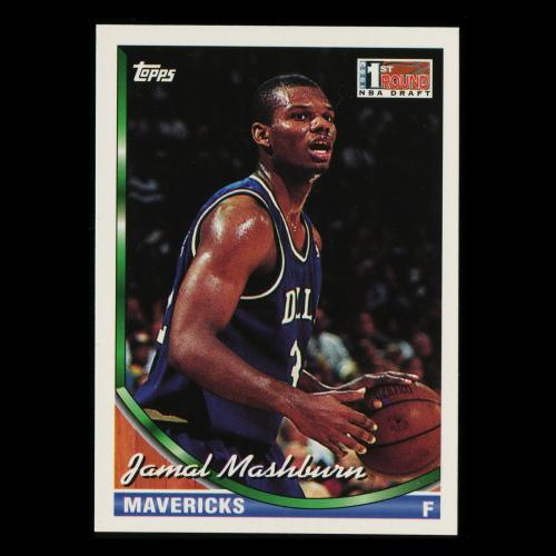 Jamal Mashburn RC 1993-94 Topps 1st Round Draft Rookie Mavericks