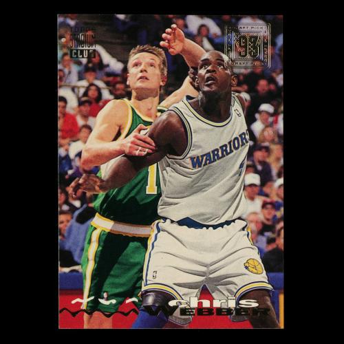 Chris Webber RC 1993-94 Topps Stadium Club Draft Pick Rookie Warriors