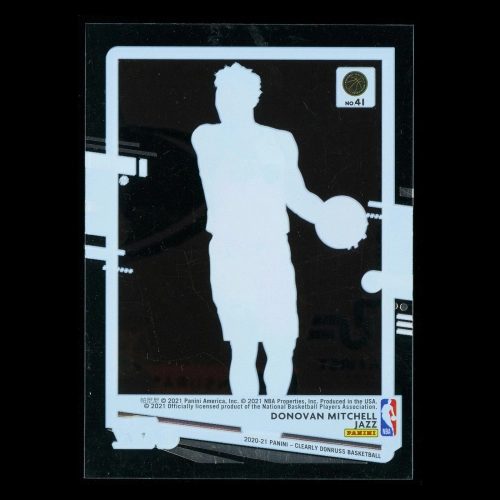 Donovan Mitchell 2020-21 Clearly Donruss Jazz