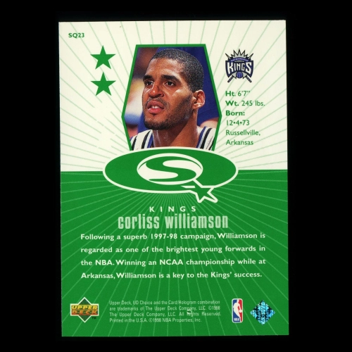 Corliss Williamson 1998-99 UD Choice Starquest Green Kings