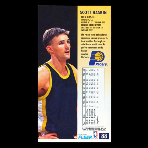 Scott Haskin RC 1993-94 Jam Session Rookie Pacers