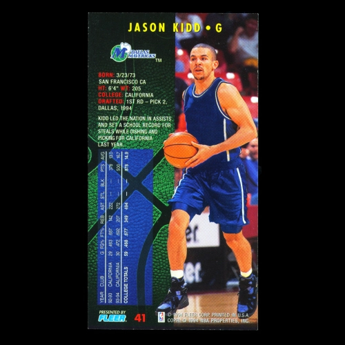 Jason Kidd RC 1994-95 Jam Session Rookie Mavericks