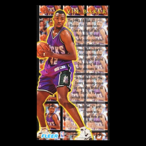 Vin Baker 1994-95 Jam Session Second Year Stars Bucks