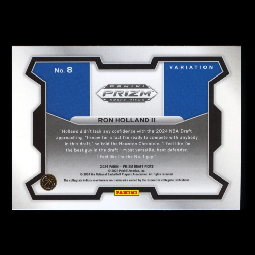Ron Holland II RC 2024-25 Panini Prizm Draft Picks Variation Rookie Ignite
