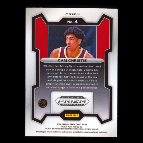 Cam Christie RC 2024-25 Panini Prizm Draft Picks Purple Wave Golden Gophers