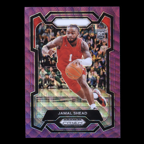 Jamal Shead RC 2024-25 Panini Prizm Draft Picks Purple Wave Rookie Cougars