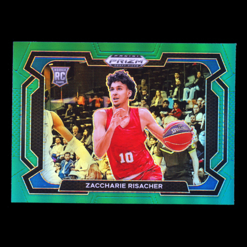 Zaccharie Risacher RC 2024-25 Panini Prizm Draft Picks Variation Green France