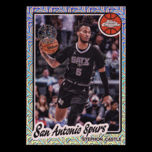 Stephon Castle 2025-26 Topps '80-81 Topps Chrome Spurs