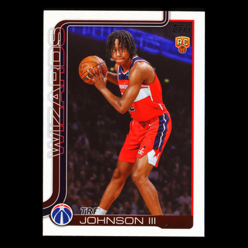 Tre Johnson III RC 2025-26 Topps Rookie Wizards