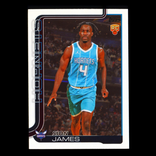 Sion James RC 2025-26 Topps Rookie Hornets