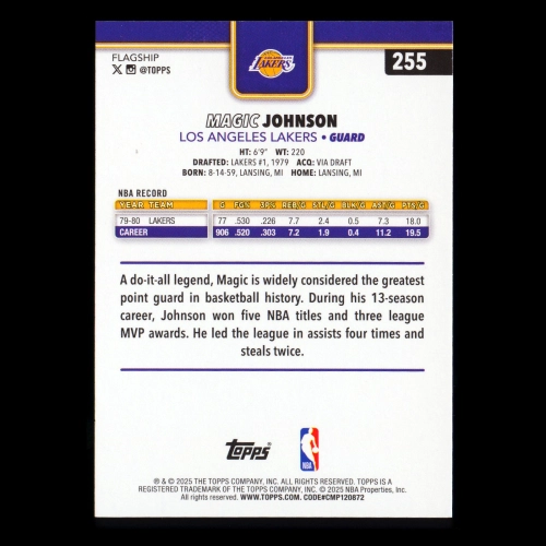 Magic Johnson 2025-26 Topps Lakers