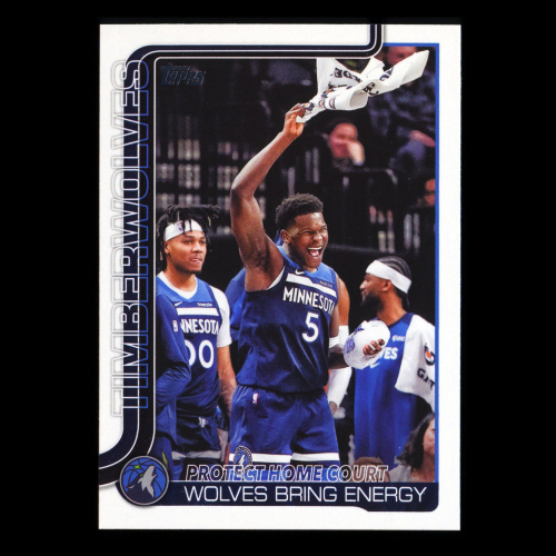 Anthony Edwards 2025-26 Topps Checklist Timberwolves