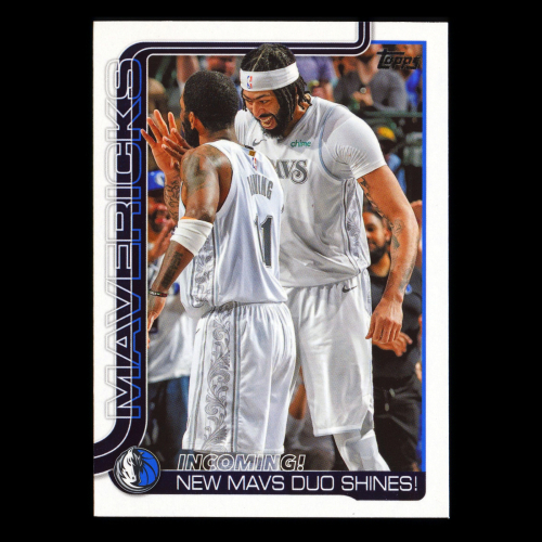 Anthony Davis 2025-26 Topps Checklist Mavericks
