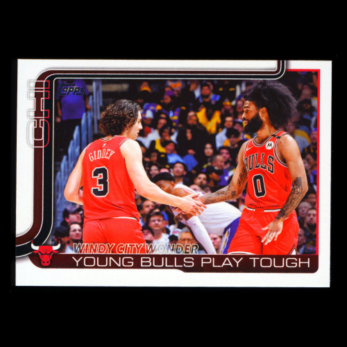 Josh Giddey 2025-26 Topps Checklist Bulls