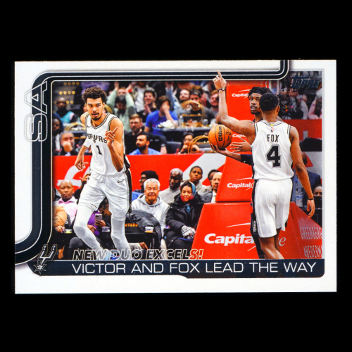 Victor Wembanyama 2025-26 Topps Checklist Spurs