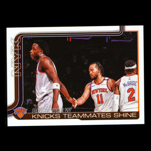 Jalen Brunson 2025-26 Topps Checklist Knicks