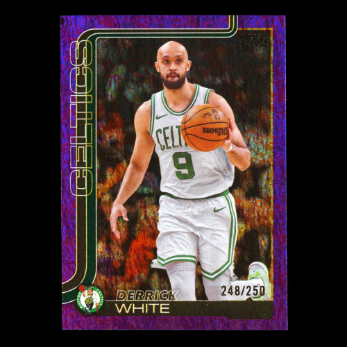 Derrick White 2025-26 Topps Purple Holo Foil Celtics 248/250
