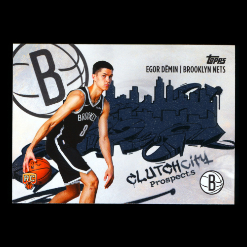 Egor Demin RC 2025-26 Topps Clutch City Prospects Rookie Nets