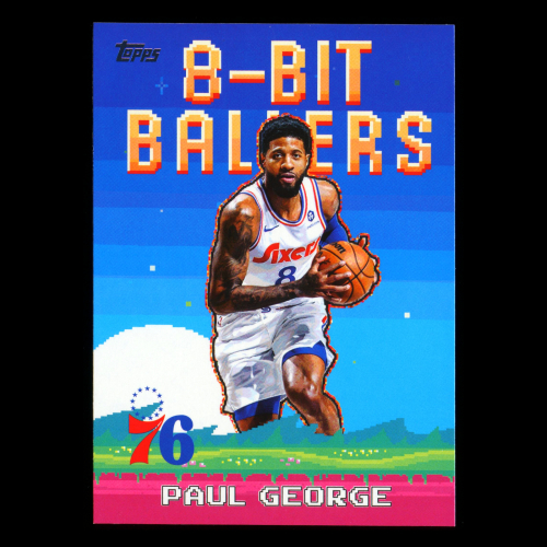 Paul George RC 2025-26 Topps 8-Bit Ballers Rookie 76ers
