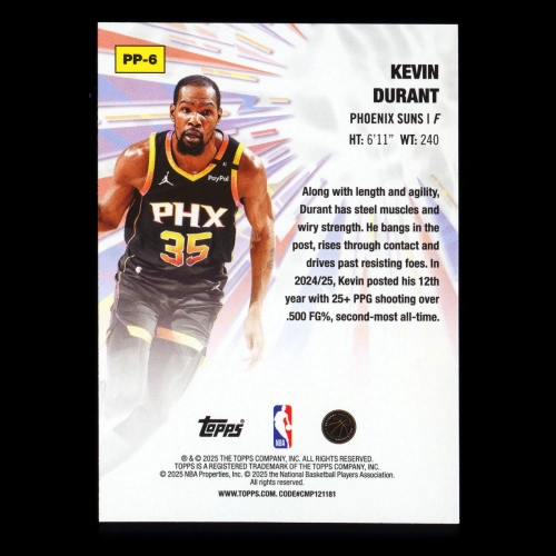 Kevin Durant 2025-26 Topps Power Players Suns