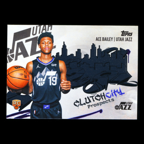 Ace Bailey RC 2025-26 Topps Clutch City Prospects Rookie Jazz